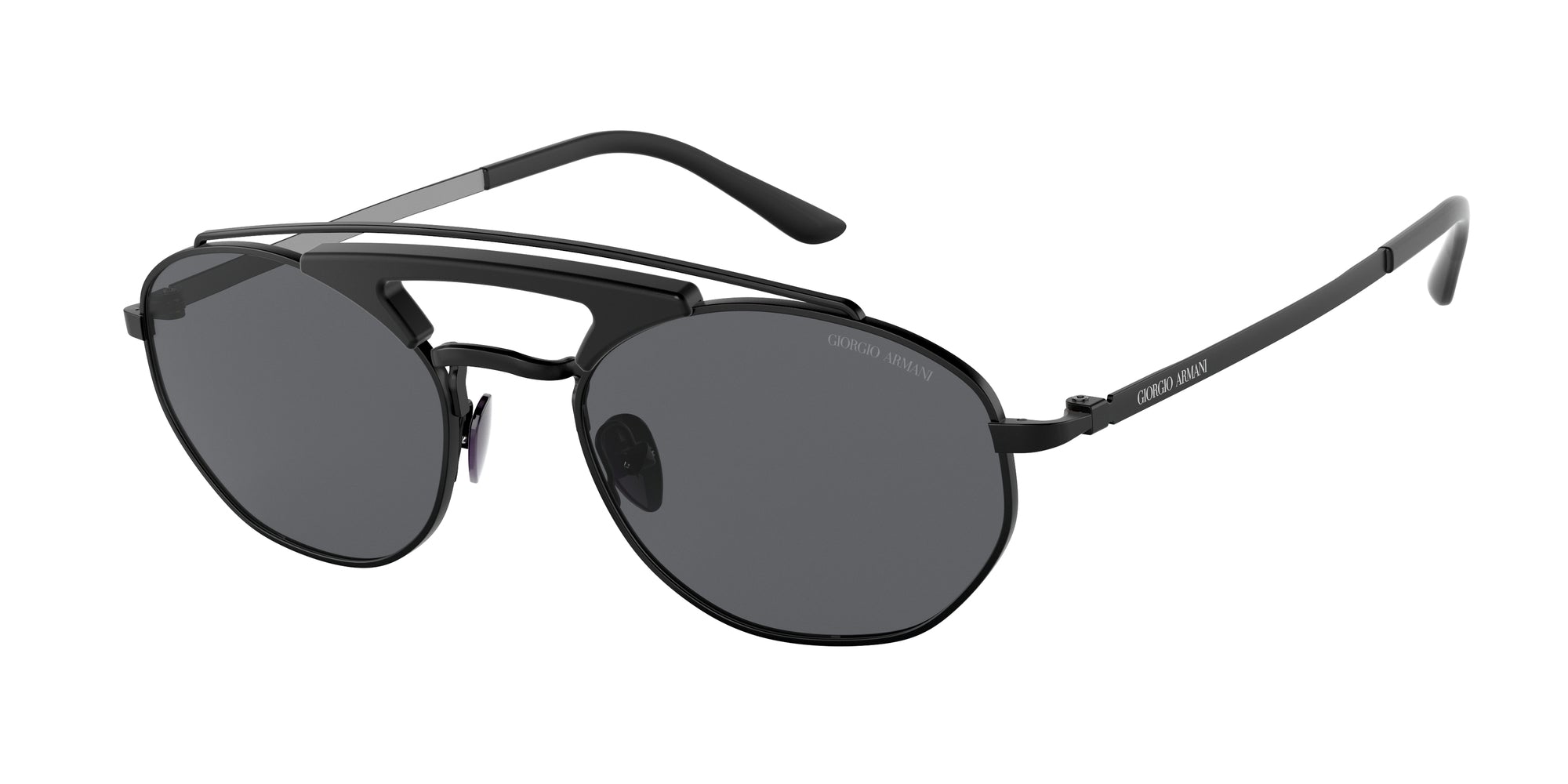 8056597335577 - Herren AR6116 300187 Gläser SONNENBRILLEN Metall Schwarz Grau Rund 8056597335577 - Herren AR6116 300187 Gläser SONNENBRILLEN Metall Schwarz Grau Rund