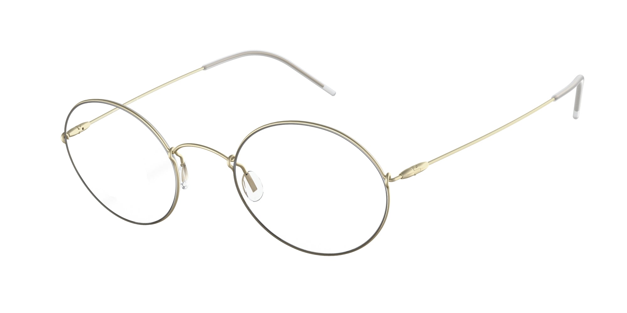 8056597335850 - Herren AR6115T  30021W Gläser SONNENBRILLEN Titan Gold Transparent Rund Normal