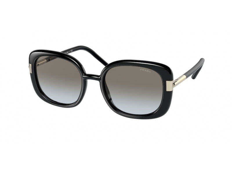 8056597377119 - Damen PR 04WS 1AB0A7 Gläser SONNENBRILLEN Plastik Schwarz Grau Quadratisch  Schattiert