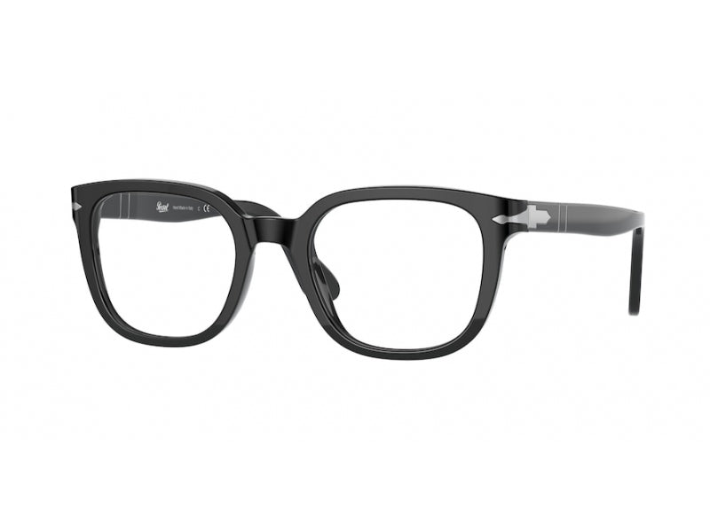 8056597393959 - Unisex PO3263V  95 Rahmen von BRILLEN Acetat Schwarz Transparent Quadratisch Normal