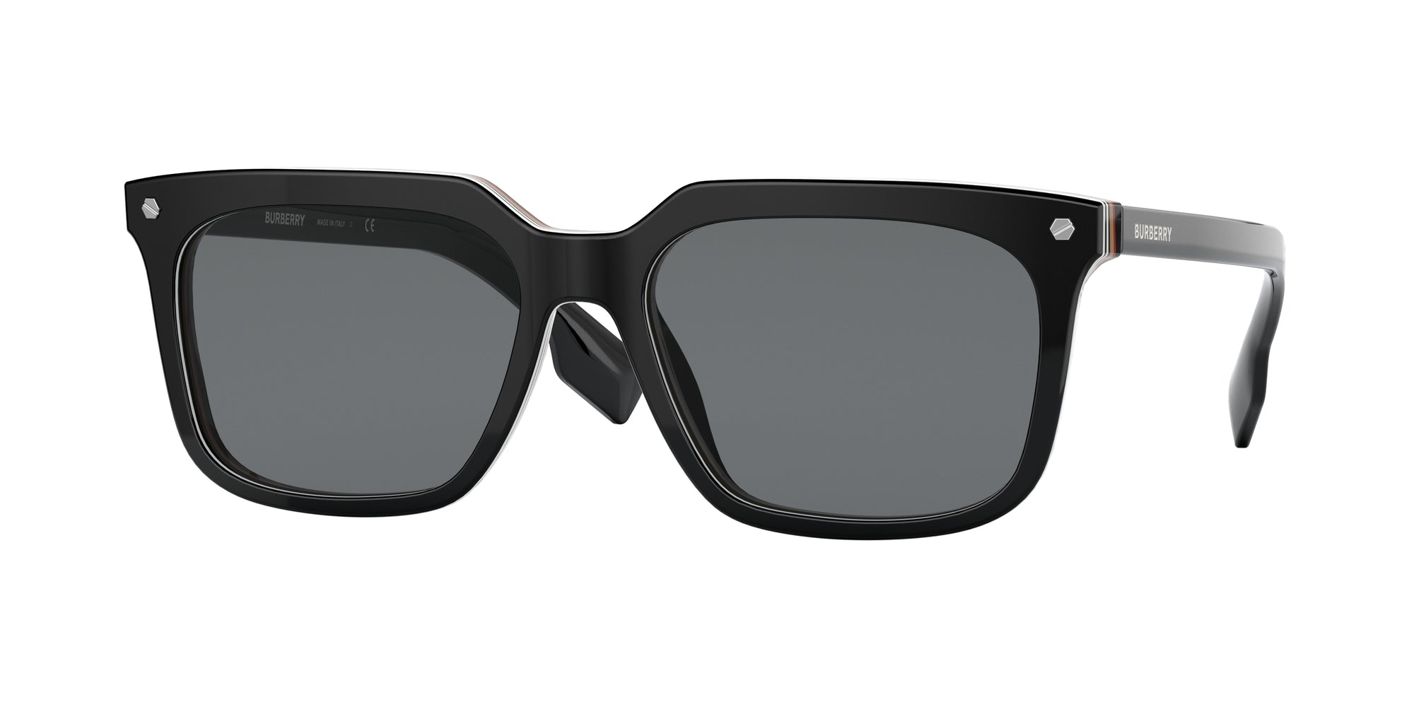 8056597419161 - Herren BE4337 CARNABY 379887 Gläser SONNENBRILLEN Acetat Schwarz Grau Quadratisch Normal