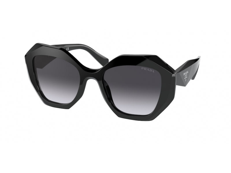 8056597435635 - Damen PR 16WS 1AB5D1 Gläser SONNENBRILLEN Plastik Schwarz Grau Geometrisch Normale Schattiert 8056597435635 - Damen PR 16WS 1AB5D1 Gläser SONNENBRILLEN Plastik Schwarz Grau Geometrisch Normale Schattiert