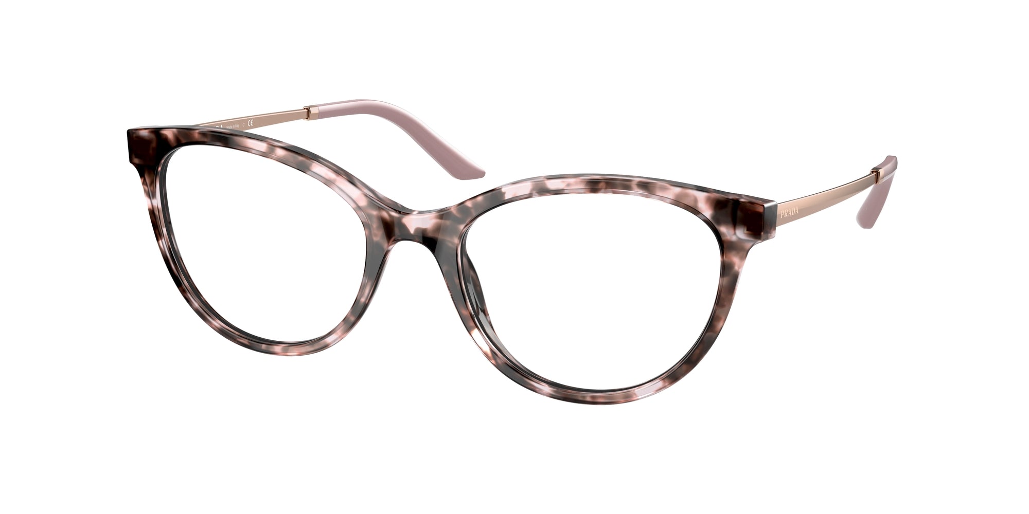 8056597436571 - Damen PR 17WV ROJ1O1 Rahmen von BRILLEN Acetat Schildkröte Transparent Rund Normal