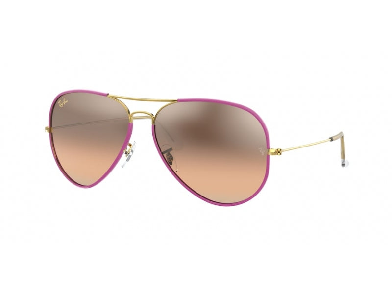 8056597446563 - Unisex RB3025JM AVIATOR FULL COLOR 91963E Gläser SONNENBRILLEN Metall Violett Rosa grau Pilot Gespiegelt Schattiert