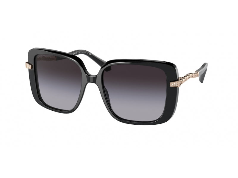 8056597517638 - Damen BV8237B 501 8G Gläser SONNENBRILLEN Plastik Schwarz Grau Quadratisch Normal Schattiert