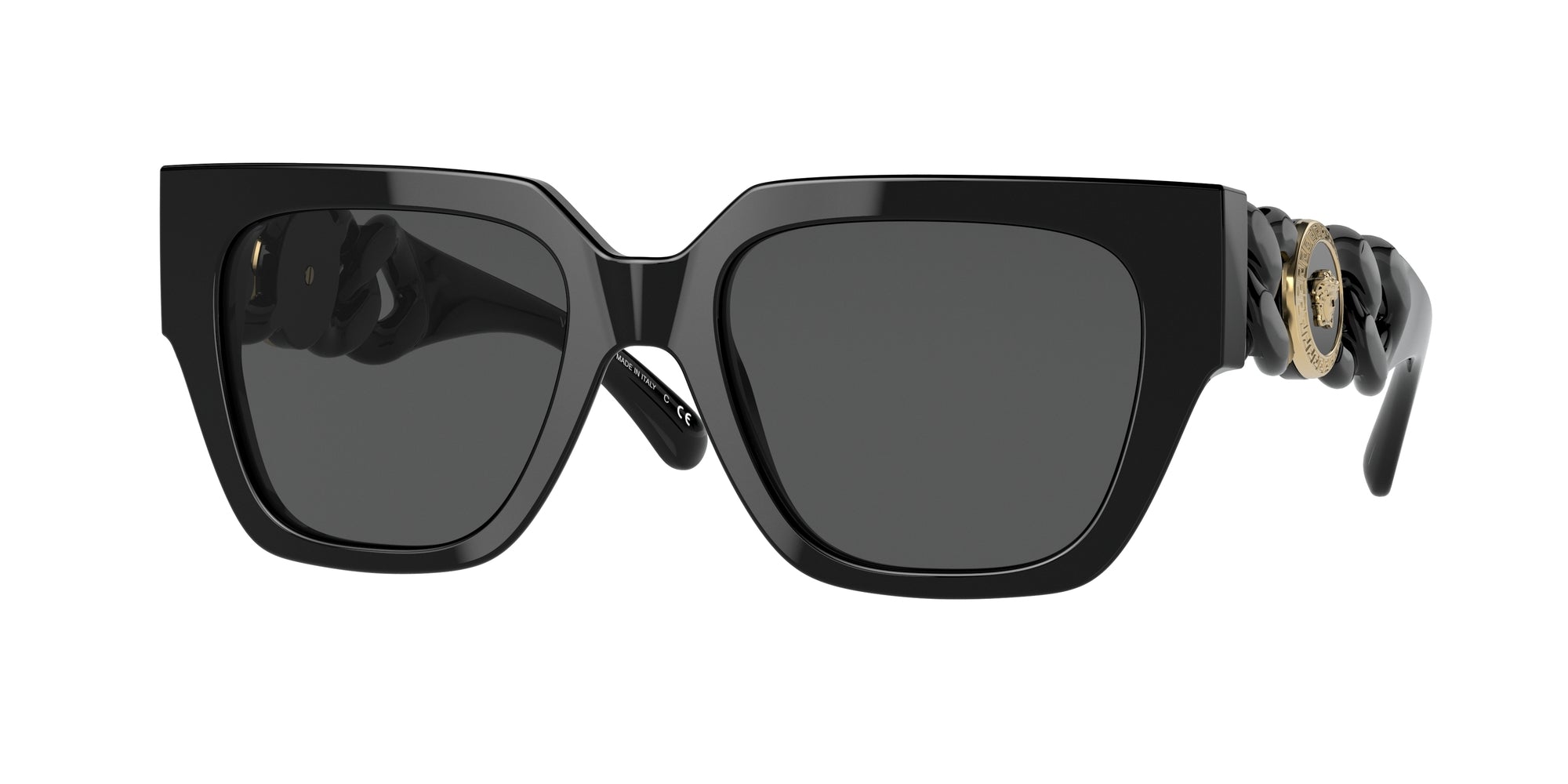 8056597524292 - Damen VE4409  GB1 87 Gläser SONNENBRILLEN Acetat Schwarz Grau Quadratisch Normal