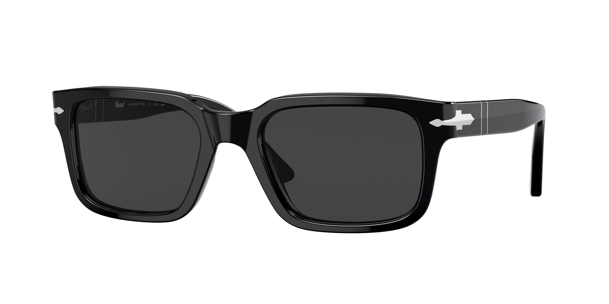 8056597559812 - Unisex PO3272S  95 48 Gläser SONNENBRILLEN Acetat Schwarz Grau Quadratisch Polarisiert