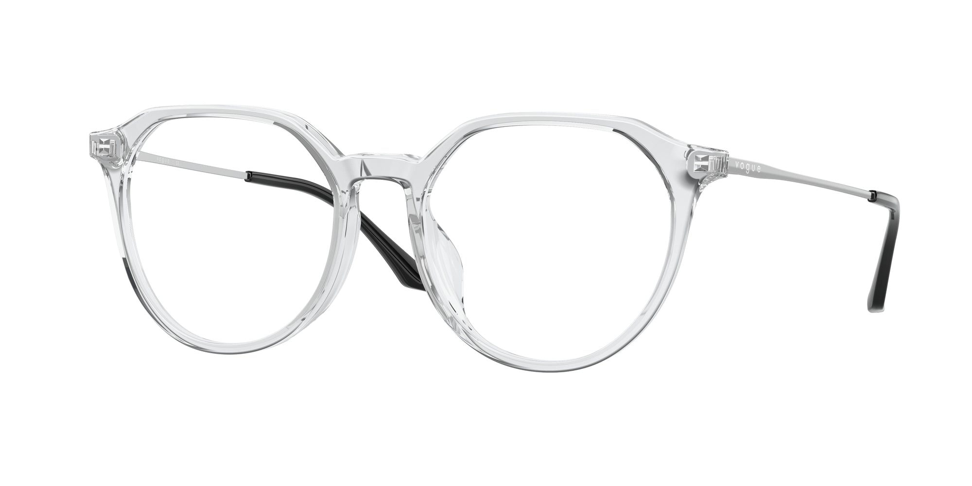 8056597589529 - Damen VO5430D  W745 Rahmen von BRILLEN Acetat Transparent Transparent Geometrisch Normal