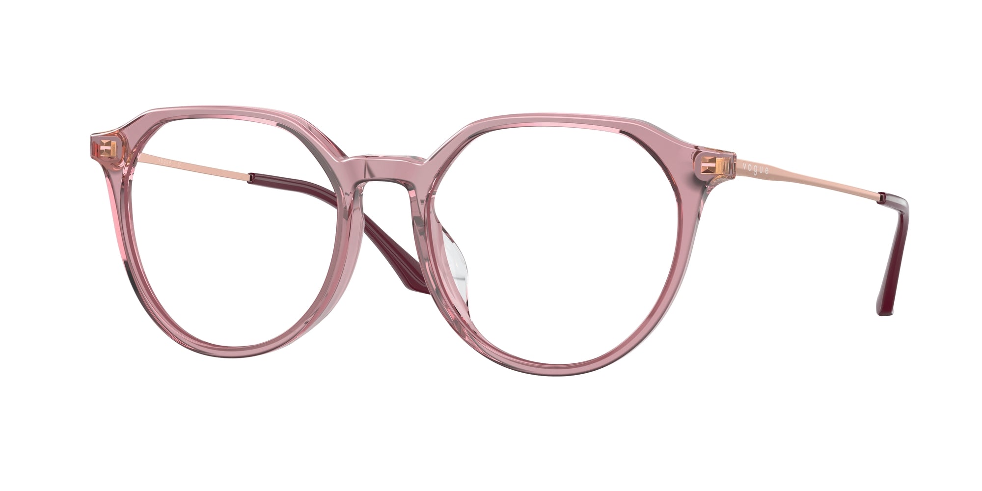 8056597589536 - Damen VO5430D  2798 Rahmen von BRILLEN Acetat Violett Transparent Geometrisch Normal