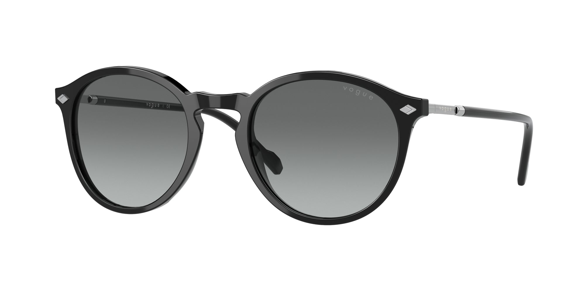 8056597603706 - Herren VO5432S  W44 11 Gläser SONNENBRILLEN Acetat Schwarz Grau Panthos Normal Schattiert