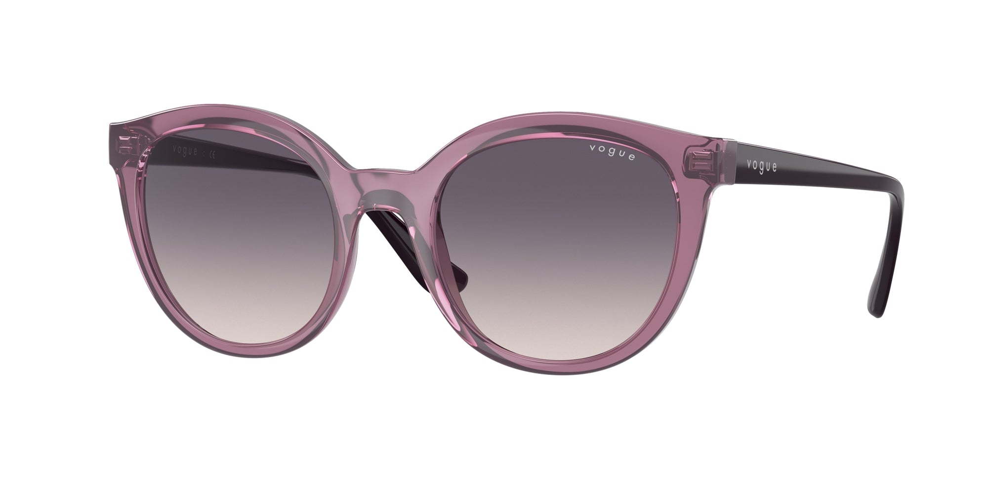 8056597603874 - Damen VO5427S  276136 Gläser SONNENBRILLEN Injiziert Violett Rosa Rund Normal Schattiert