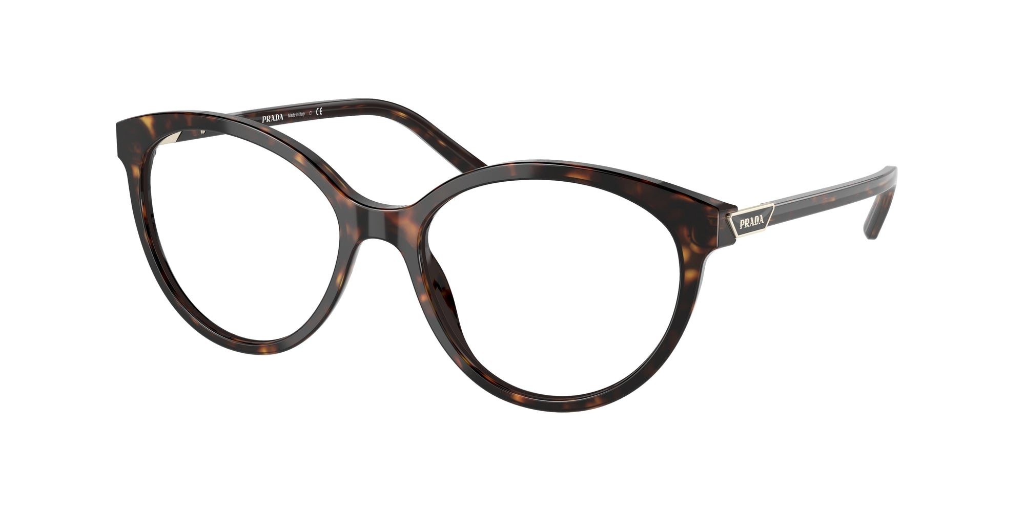 8056597617987 - Damen PR 08YV  2AU1O1 Rahmen von BRILLEN Acetat Schildkröte Transparent Rund Normal