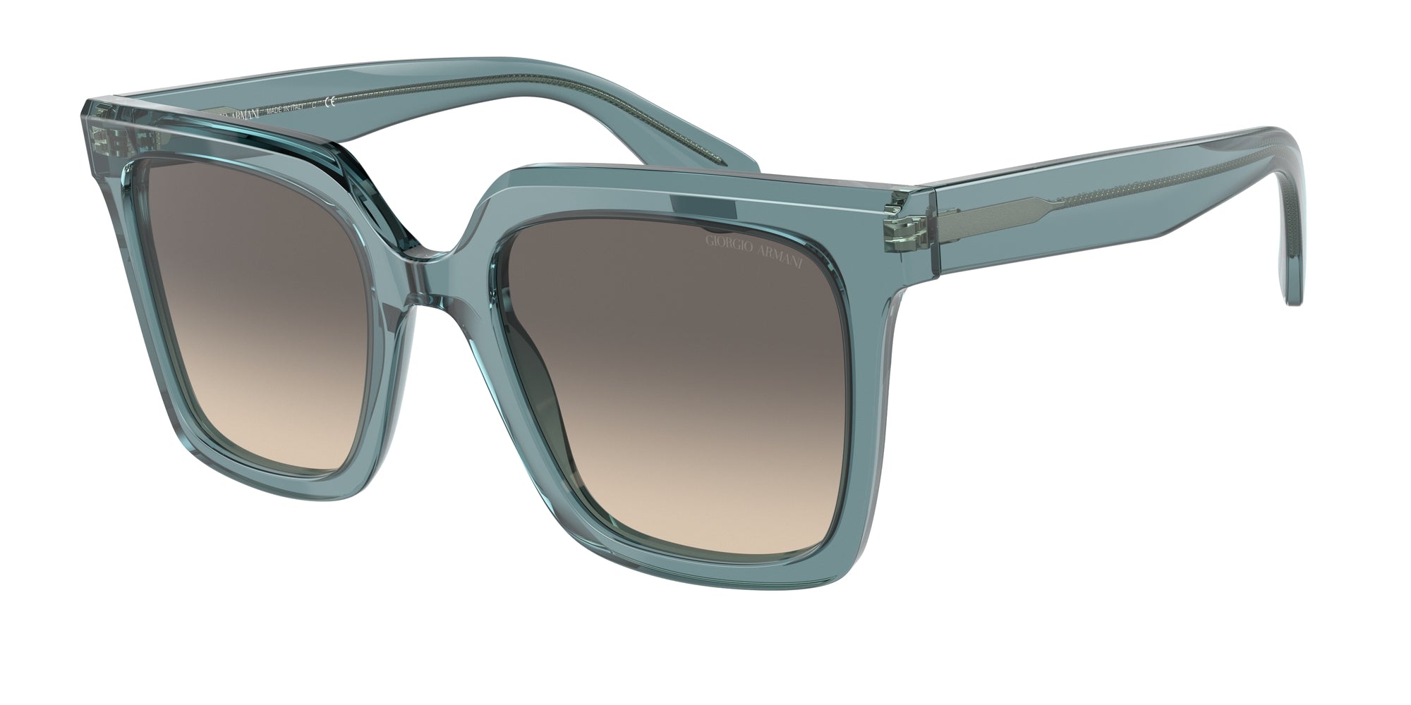 8056597628198 - Damen AR8156  593432 Gläser SONNENBRILLEN Plastik Transparent blau Grau Hocken Normale Schattiert