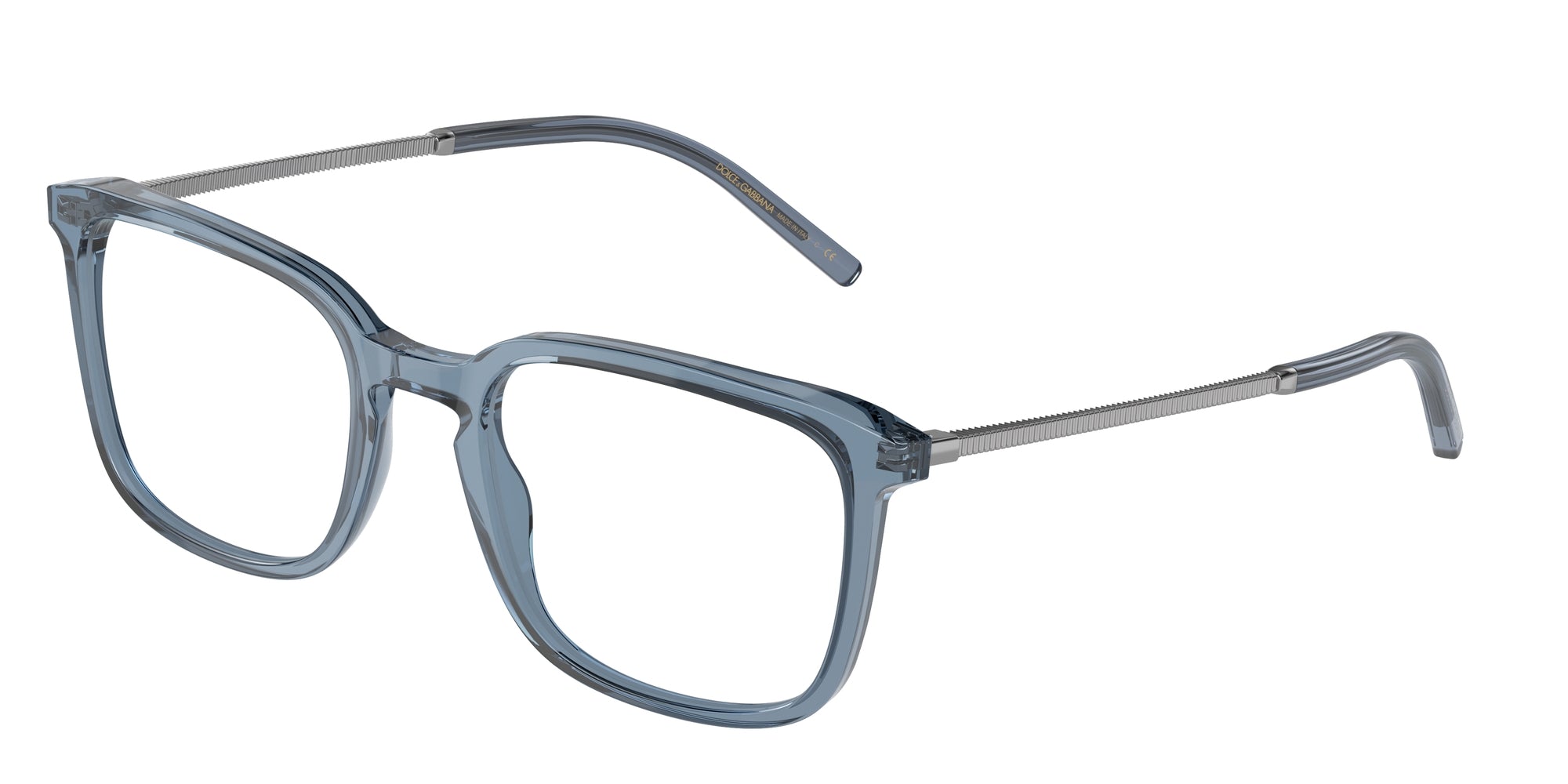 8056597656122 - Herren DG3349  3040 Rahmen von BRILLEN Acetat Blau Transparent Quadratisch Normal