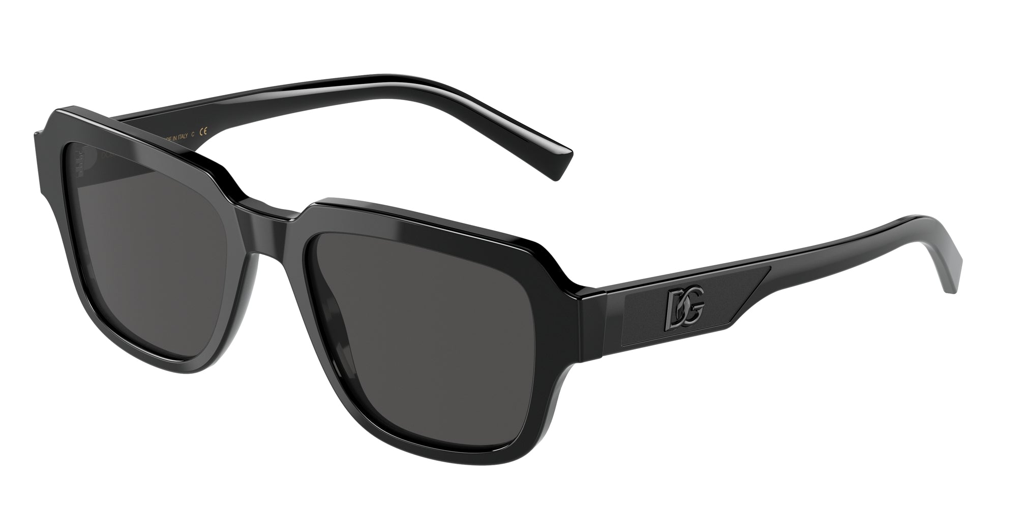 8056597656245 - Herren DG4402  501 87 Gläser SONNENBRILLEN Acetat Schwarz Grau Quadratisch Normal