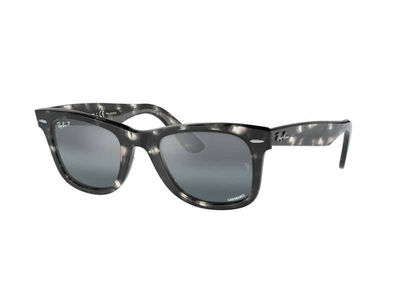 8056597662284 - Unisex RB2140 WAYFARER 1333G6 Gläser SONNENBRILLEN Acetat Schildkröte Silber Quadratisch Polarisiert Schattiert