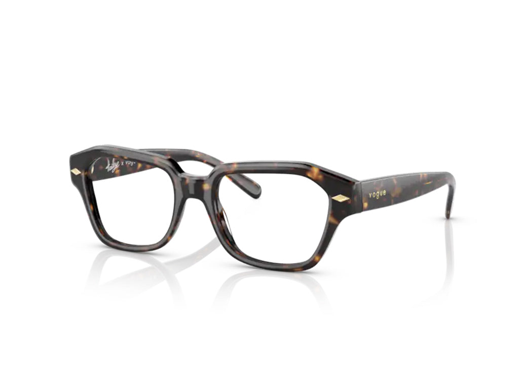 8056597681308 - Damen VO5447 W656 Rahmen von BRILLEN Acetat Havanna  Geometrisch