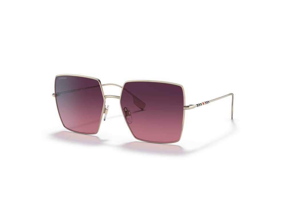 8056597692212 - Damen BE3133 1109F4 Gläser SONNENBRILLEN Metall Gold klar Rosa Quadratisch  Schattiert