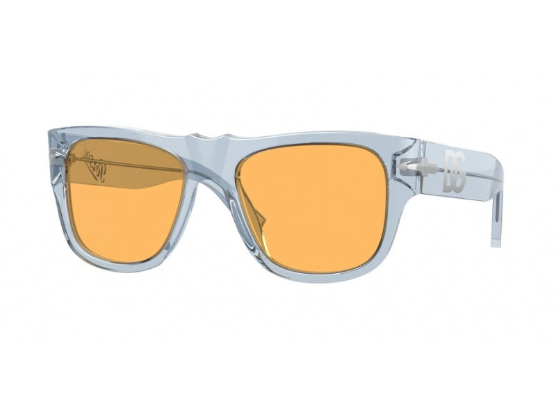 8056597696050 - Herren PO3294S 116713 Gläser SONNENBRILLEN Acetat Hellblau Orange Quadratisch Normal