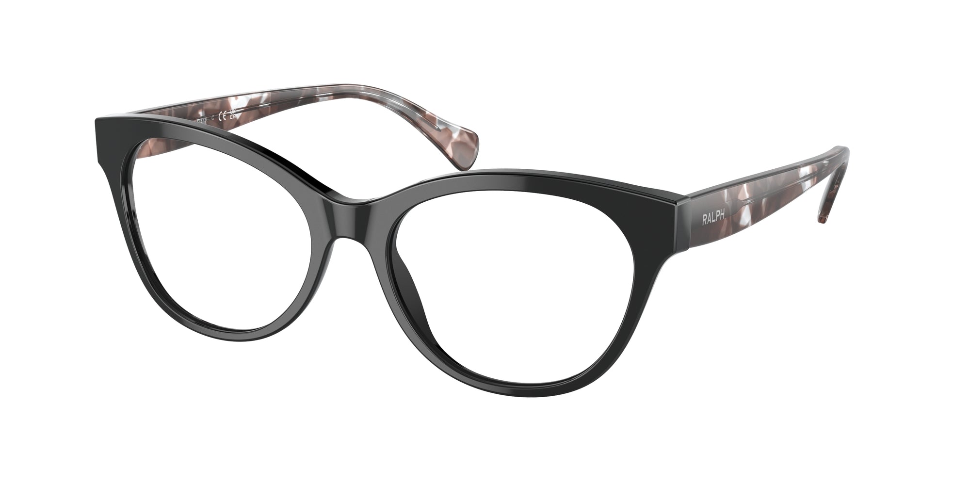 8056597698689 - Frau RA7141  6007 Rahmen von BRILLEN Acetat Schwarz Transparent Katzenauge Normal