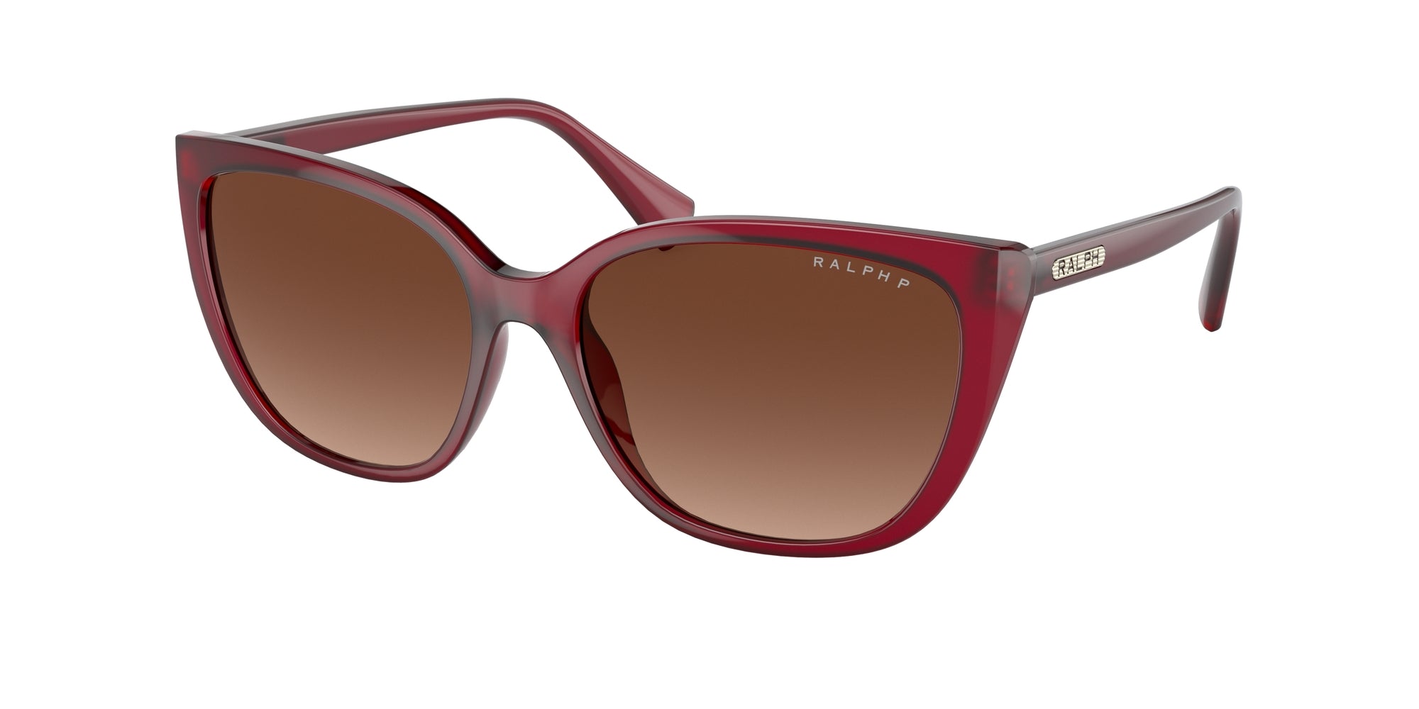 8056597712385 - Damen RA5274  5800T5 Gläser SONNENBRILLEN Plastik Bordeaux Braun Schmetterling Polarisiert Schattiert