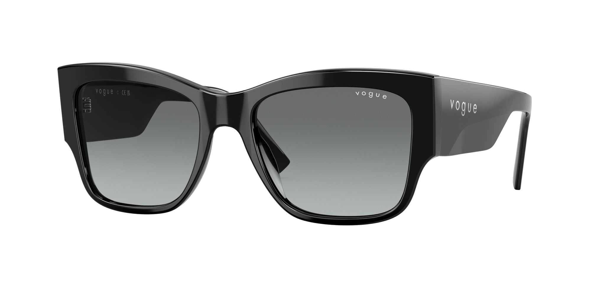 8056597714891 - Damen VO5462S  W44 11 Gläser SONNENBRILLEN Acetat Schwarz Grau Quadratisch Normal Schattiert