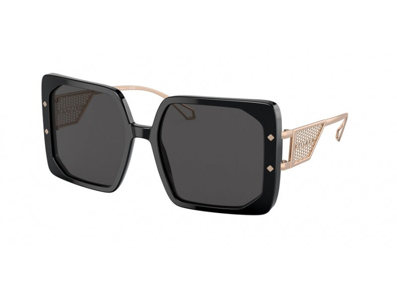 8056597718721 - Damen BV8254 501 87 Gläser SONNENBRILLEN Plastik Schwarz Grau dunkel Quadratisch Normal