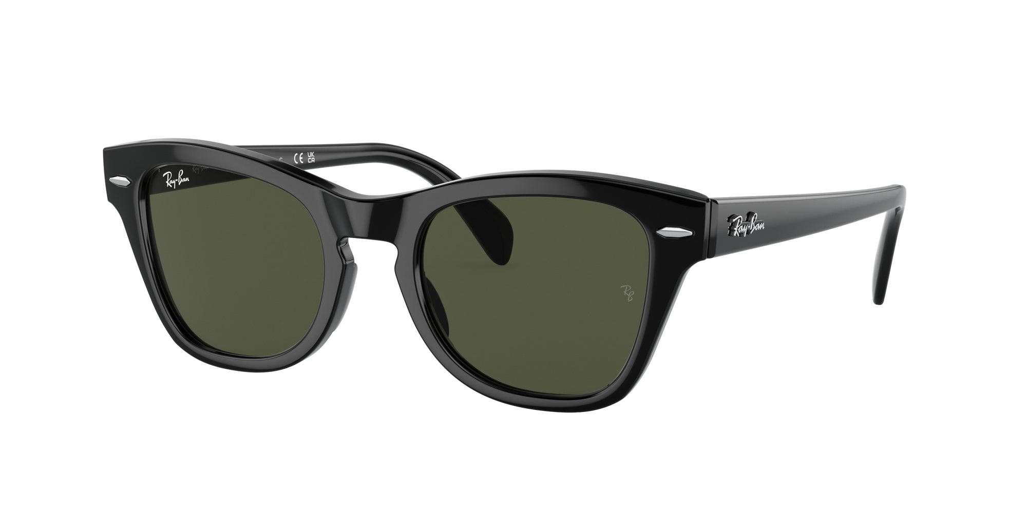 8056597720403 - Unisex RB0707S  901 31 Gläser SONNENBRILLEN Acetat Schwarz Grün Quadratisch Normal