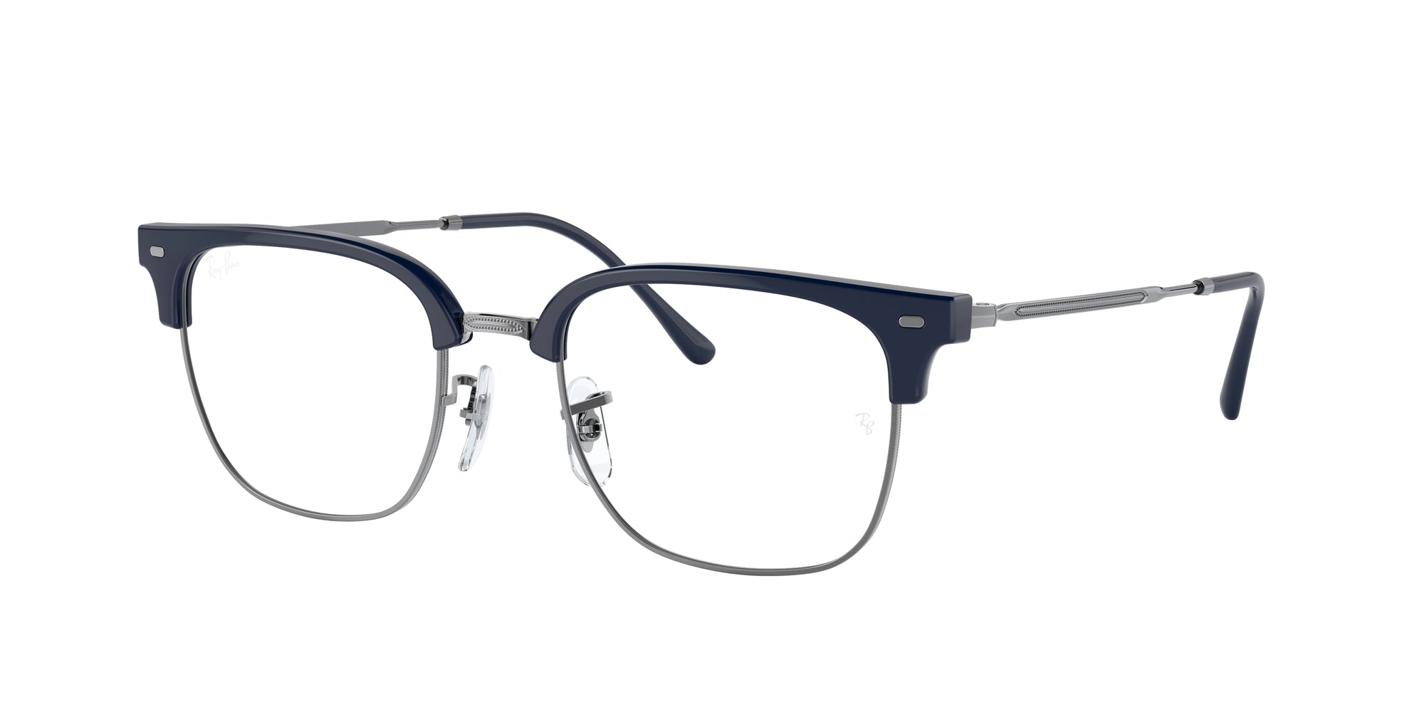 8056597725507 - Unisex RX7216 NEW CLUBMASTER 8210 Rahmen von BRILLEN Acetat Blau Transparent Quadratisch Normal