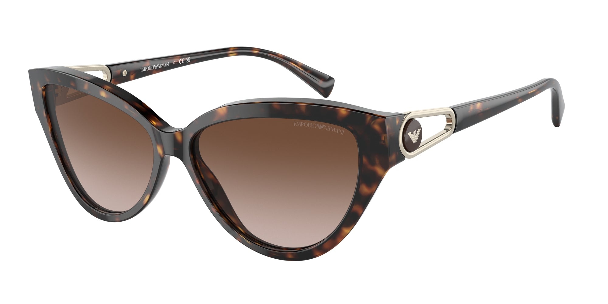 8056597726153 - Damen EA4192 502613 Gläser SONNENBRILLEN Acetat Schildkröte Braun Cat Eye Normal Schattiert 8056597726153 - Damen EA4192 502613 Gläser SONNENBRILLEN Acetat Schildkröte Braun Cat Eye Normal Schattiert