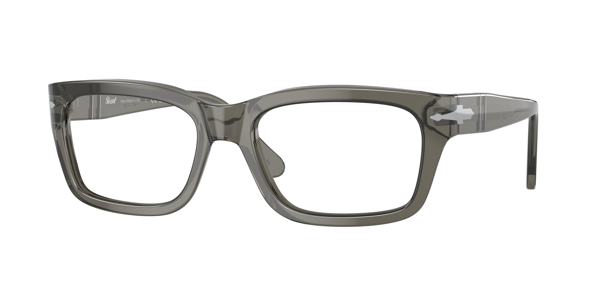 8056597743297 - Unisex PO3301V 1103 Rahmen von BRILLEN Acetat Grau Trasparente Hocken Normale