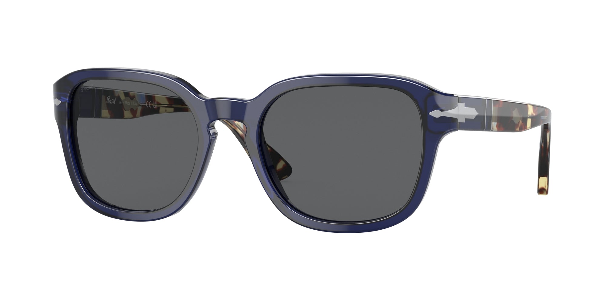 8056597746083 - Unisex PO3305S  1183B1 Gläser SONNENBRILLEN Acetat Blau Grau Kreisel Normal