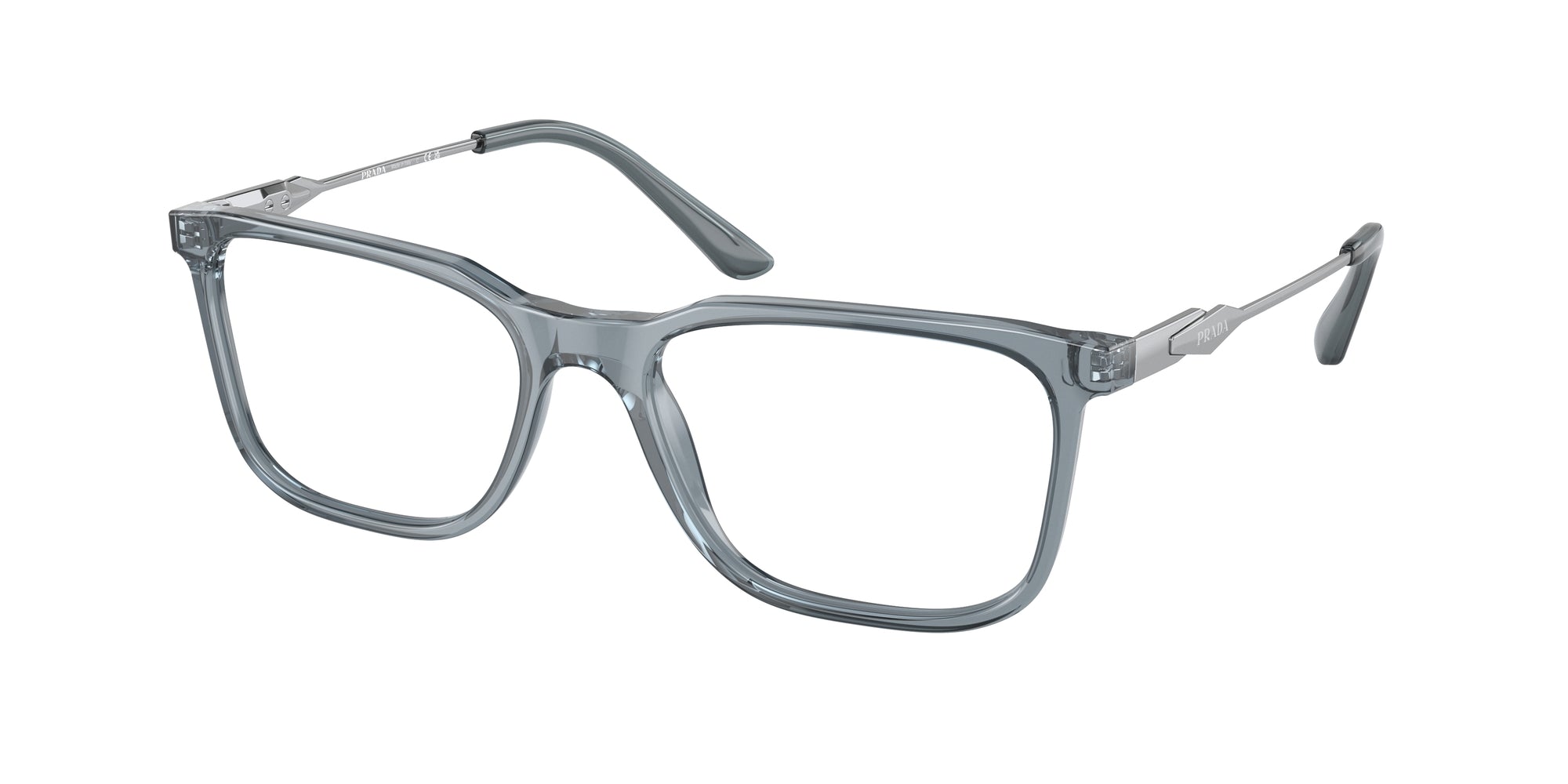 8056597748148 - Herren PR 05ZV  19F1O1 Rahmen von BRILLEN Acetat Transparent Transparent Quadratisch Normal