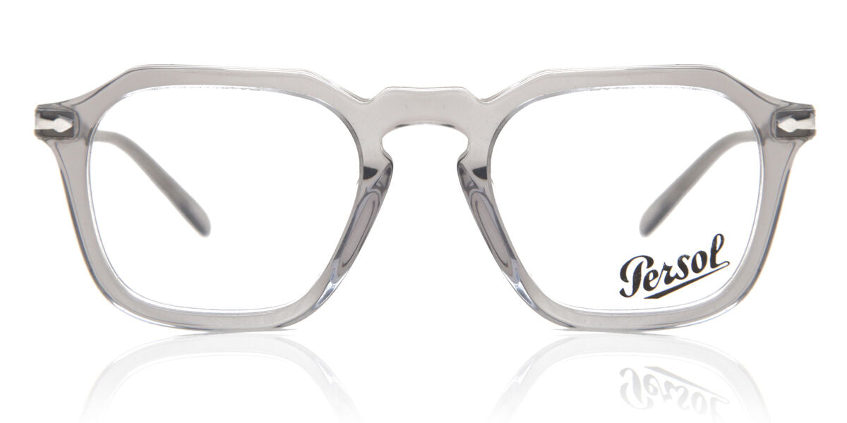 8056597783170 - Unisex PO3292V L309 Rahmen von BRILLEN Acetat Grau Trasparente Geometrisch Normale