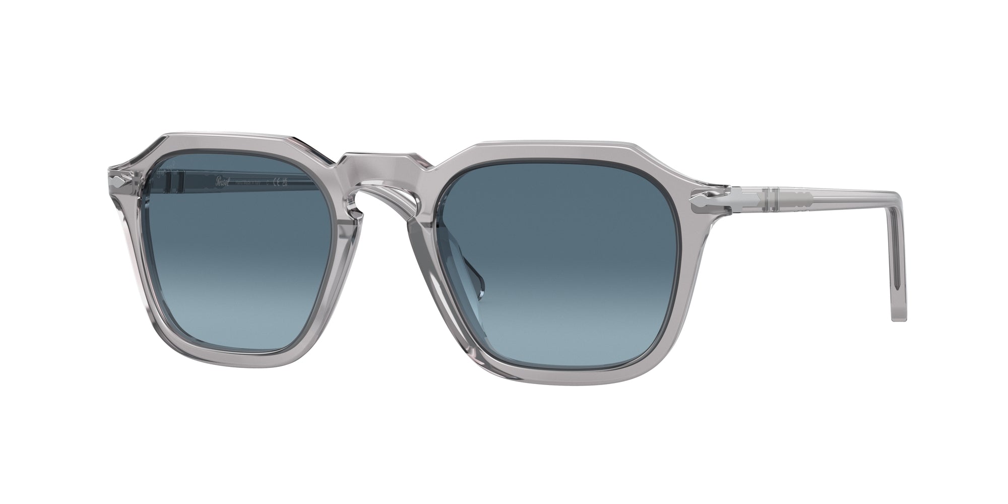 8056597783231 - Unisex PO3292S  309 Q8 Gläser SONNENBRILLEN Acetat Grau Himmelblau Hocken Normale Schattiert