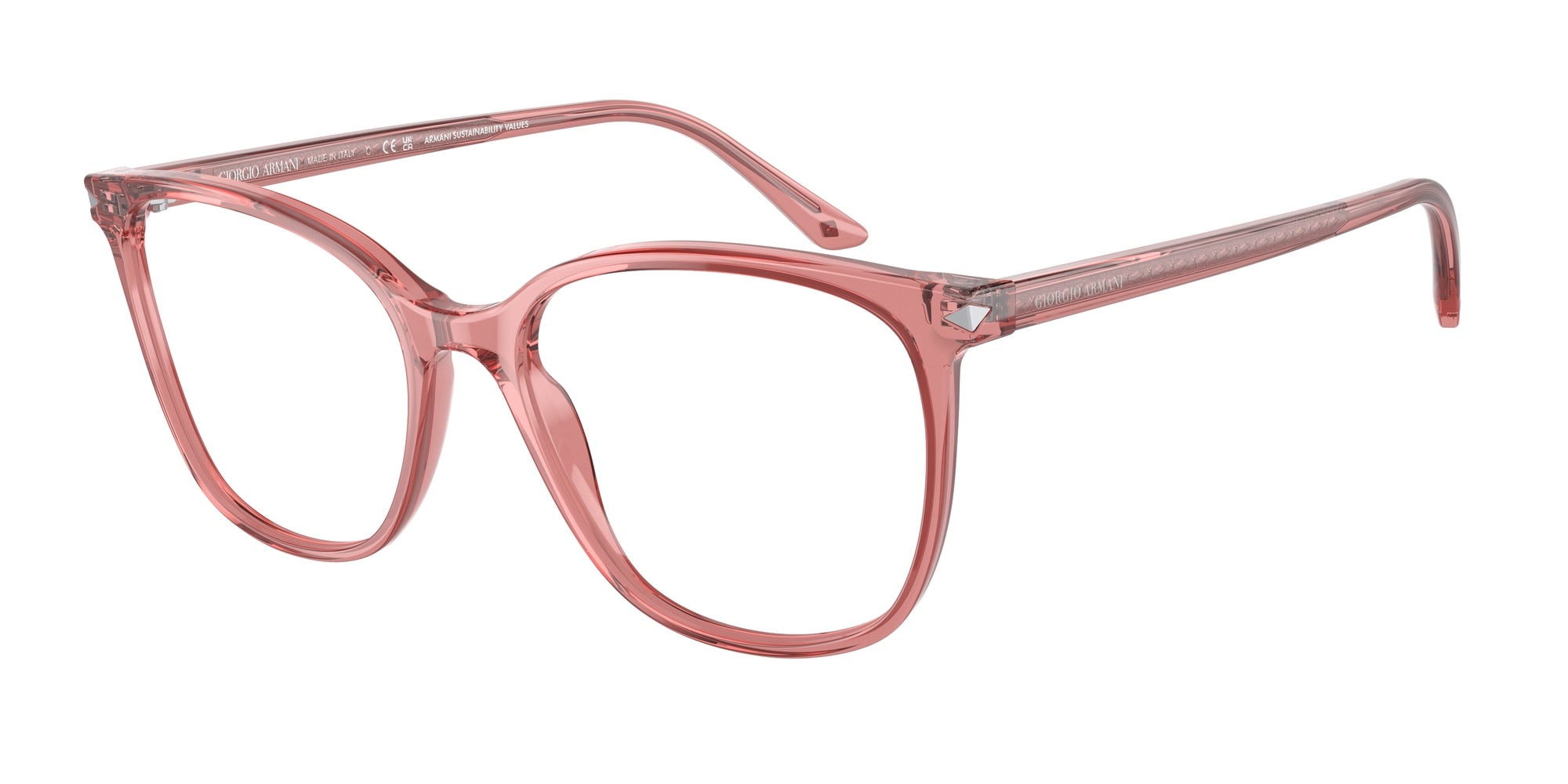 8056597785365 - Damen AR7192  5933 Rahmen von BRILLEN Acetat Rosa Transparent Quadratisch Normal