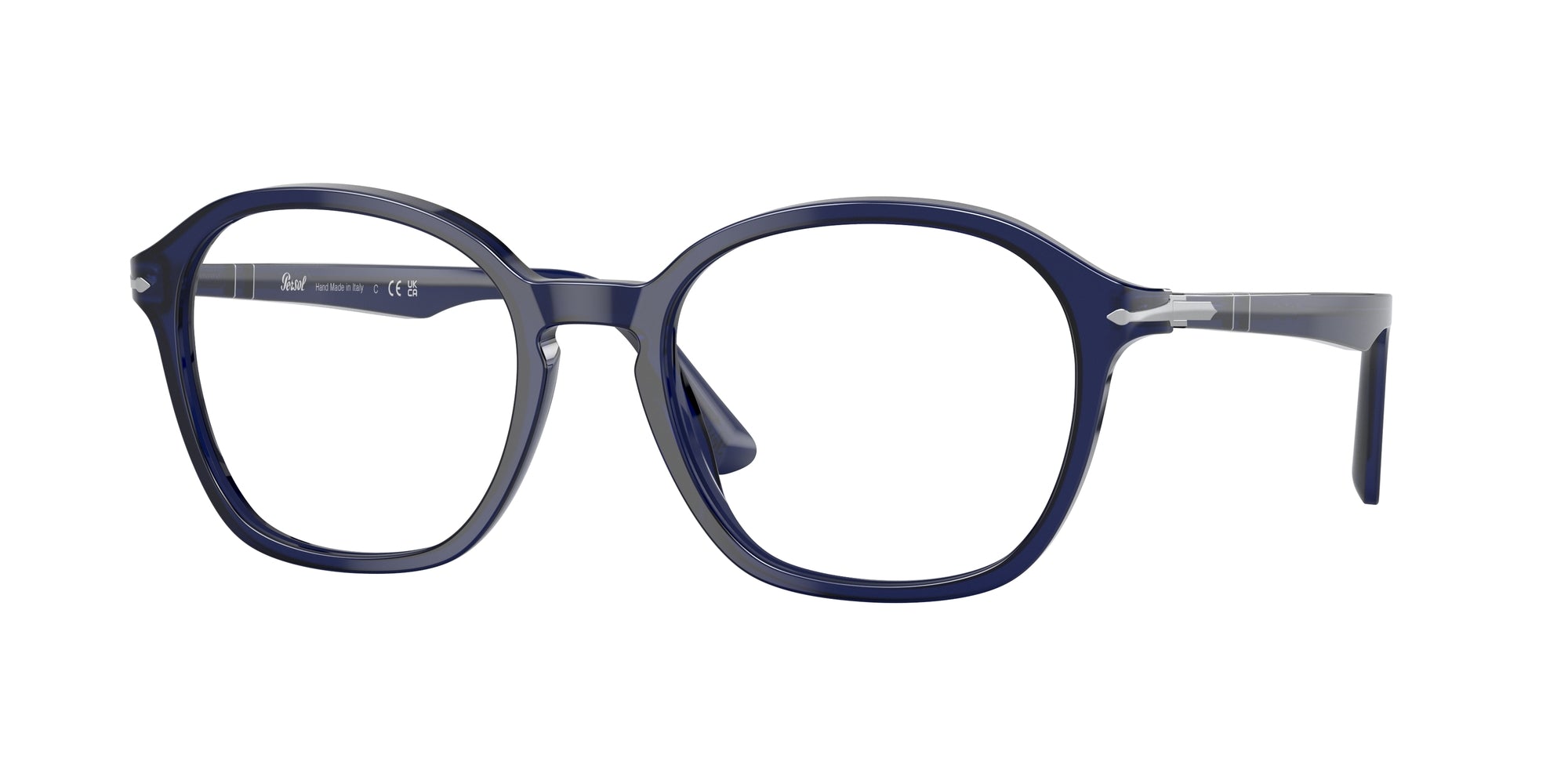 8056597791618 - Unisex PO3296V  181 Rahmen von BRILLEN Acetat Blau Transparent Quadratisch Normal