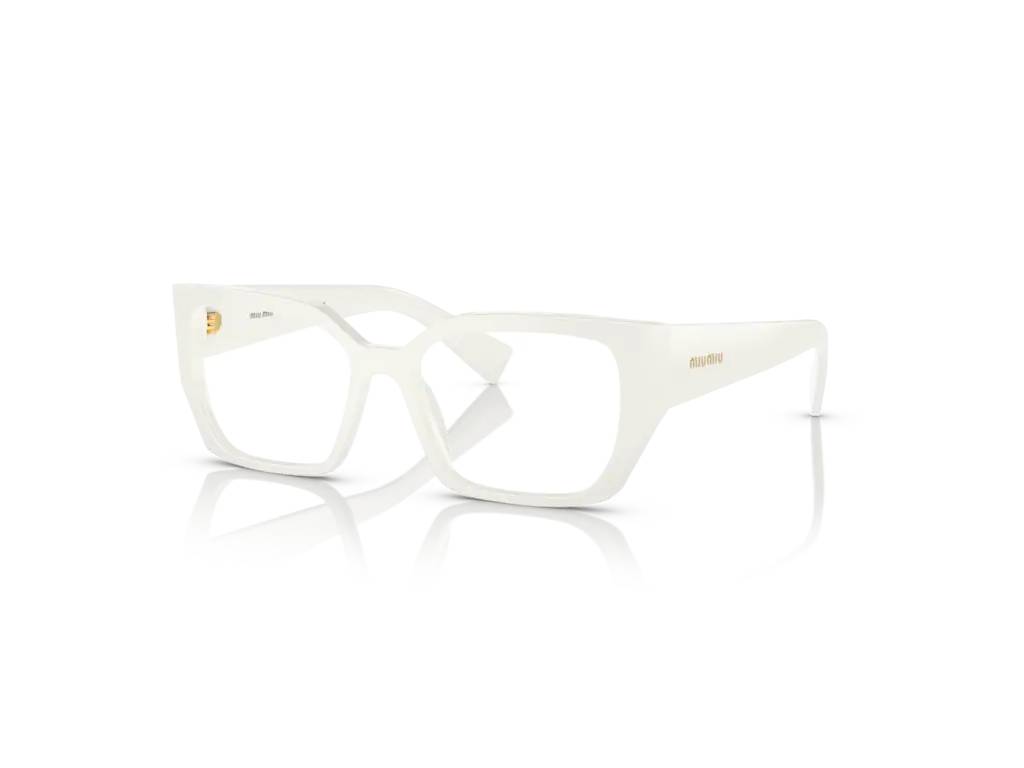 8056597805766 - Damen MU 03VV  1421O1 Rahmen von BRILLEN Acetat Weiß Transparent Quadratisch Normal