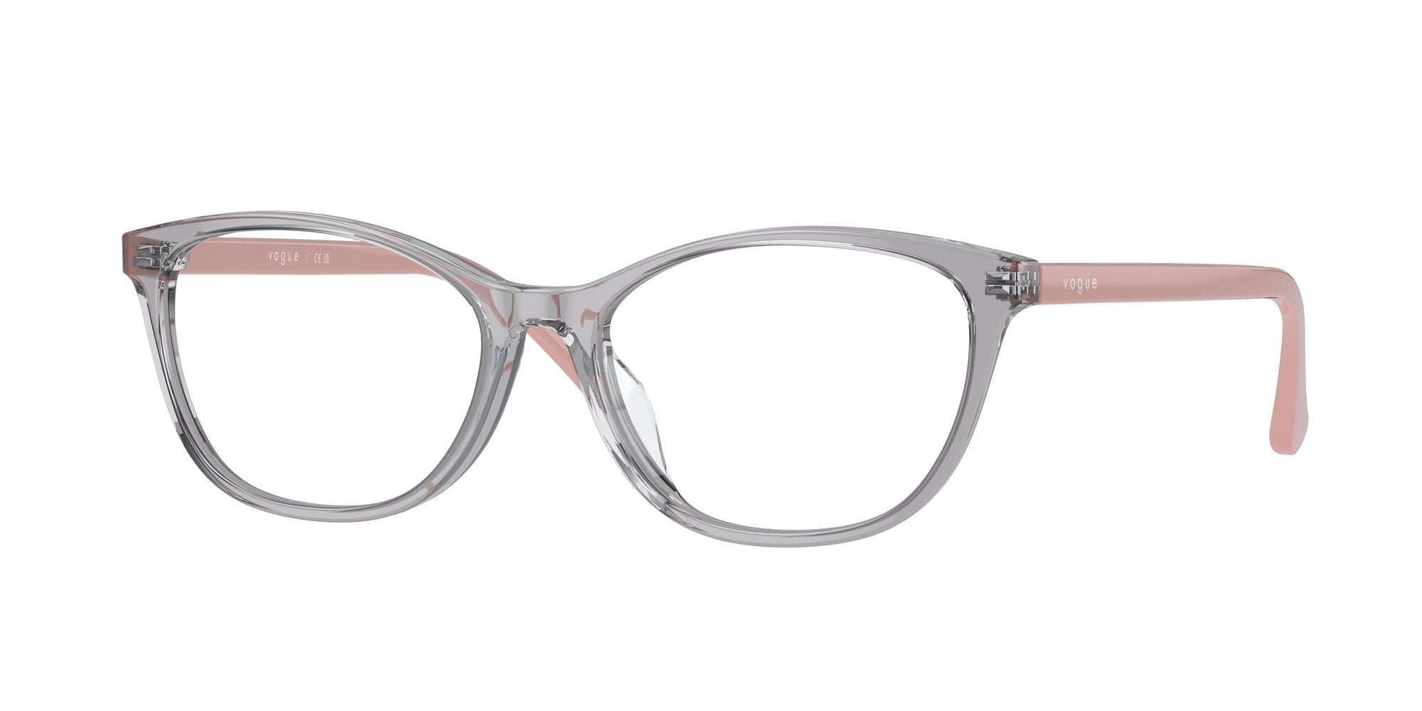 8056597806015 - Frau VO5502D  2820 Rahmen von BRILLEN Acetat Grau Transparent Katzenauge Normal