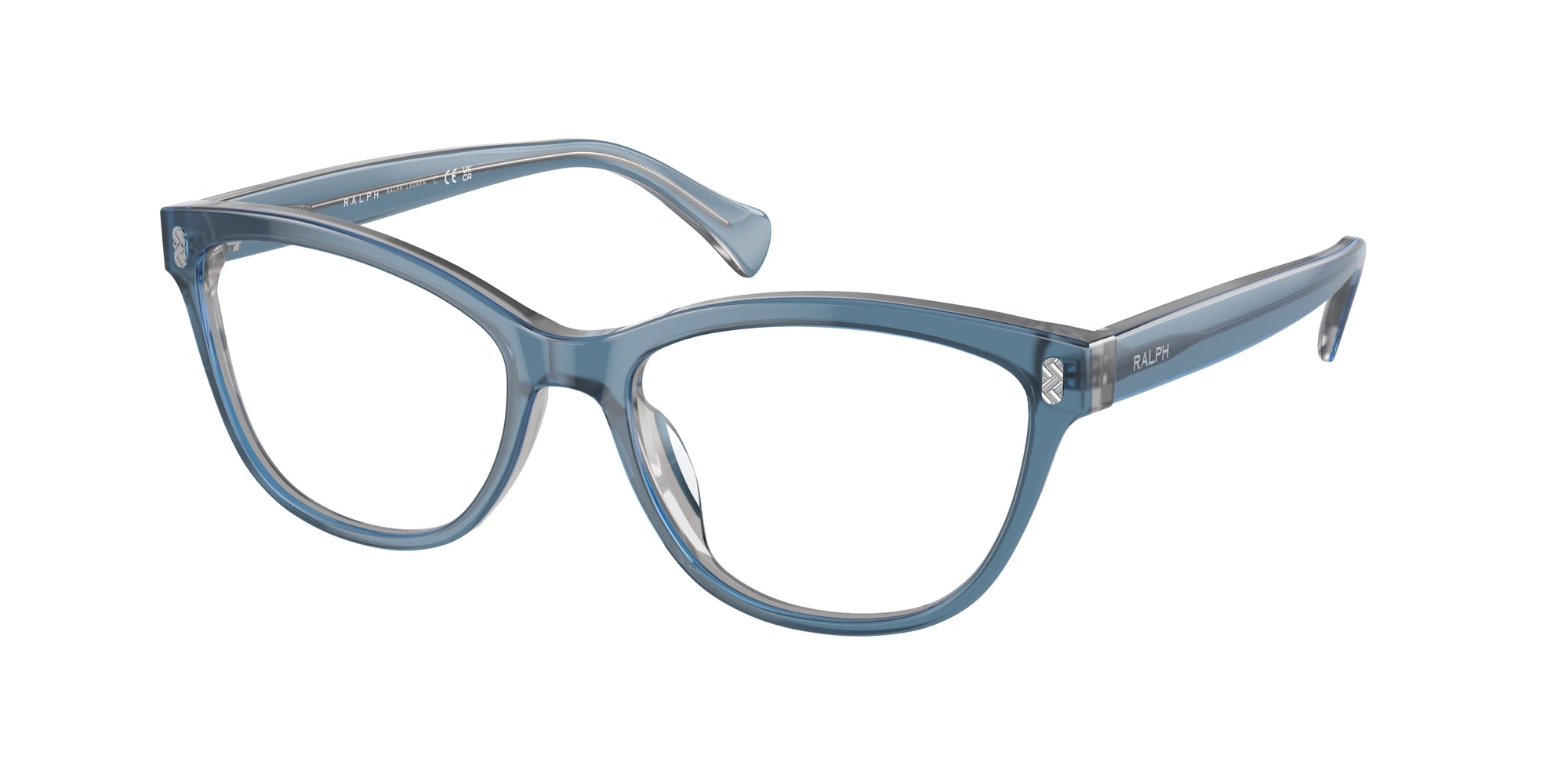 8056597807005 - Frau RA7152U  6068 Rahmen von BRILLEN Acetat Blau Transparent Kreisel Normal