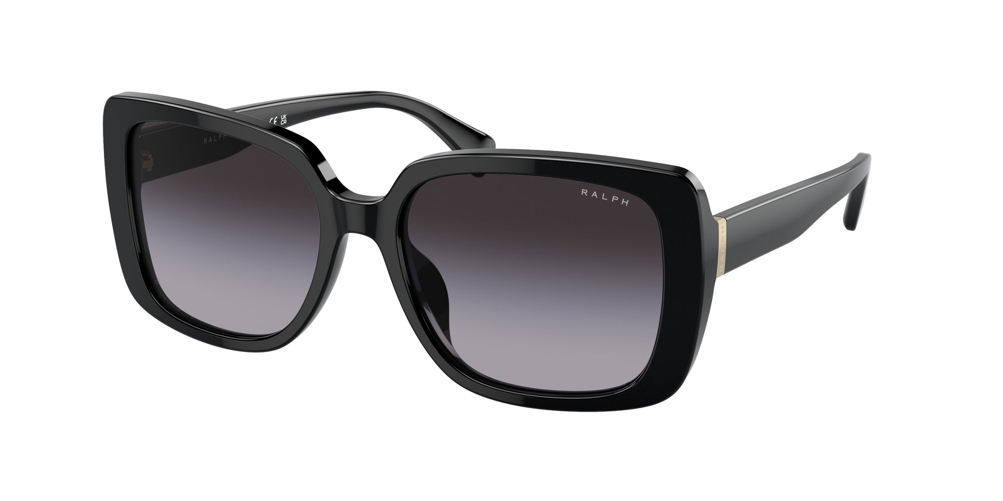 8056597807593 - Damen RA5298U  50018G Gläser SONNENBRILLEN Acetat Schwarz Grau Quadratisch Normal Schattiert