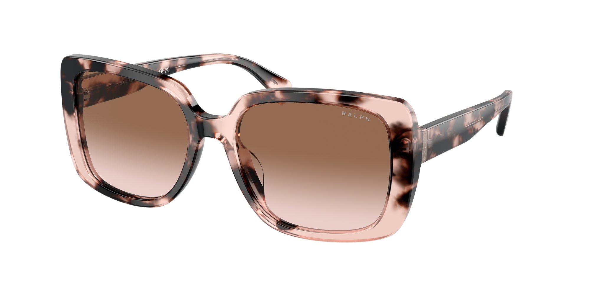 8056597807616 - Damen RA5298U  605813 Gläser SONNENBRILLEN Acetat Rosa Braun Quadratisch Normal Schattiert