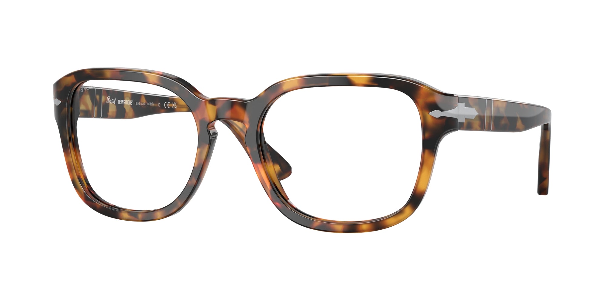 8056597807883 - Unisex PO3305S  1052GH Gläser SONNENBRILLEN Acetat Schildkröte Grau Rund Photochromatisch Photochromatisch