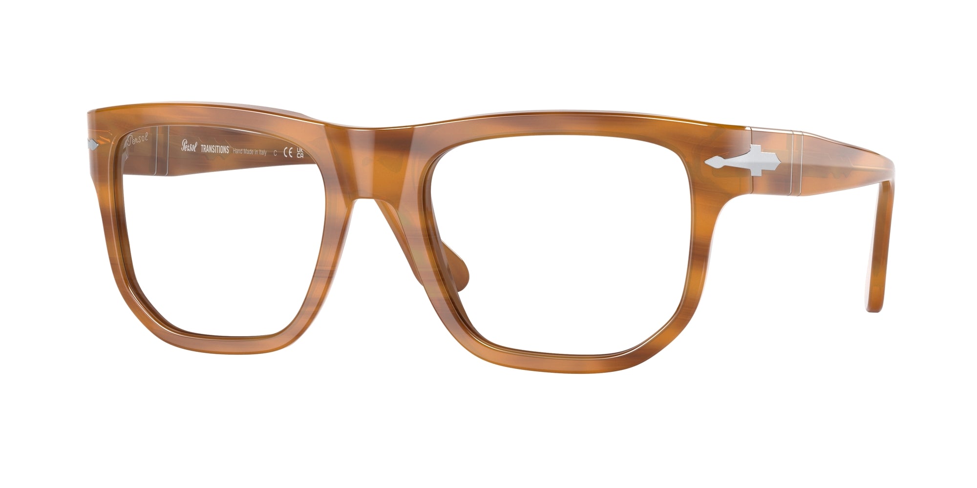 8056597807906 - Unisex PO3306S  960 GH Gläser SONNENBRILLEN Acetat Schildkröte Grau Quadratisch Photochromatisch Photochromatisch