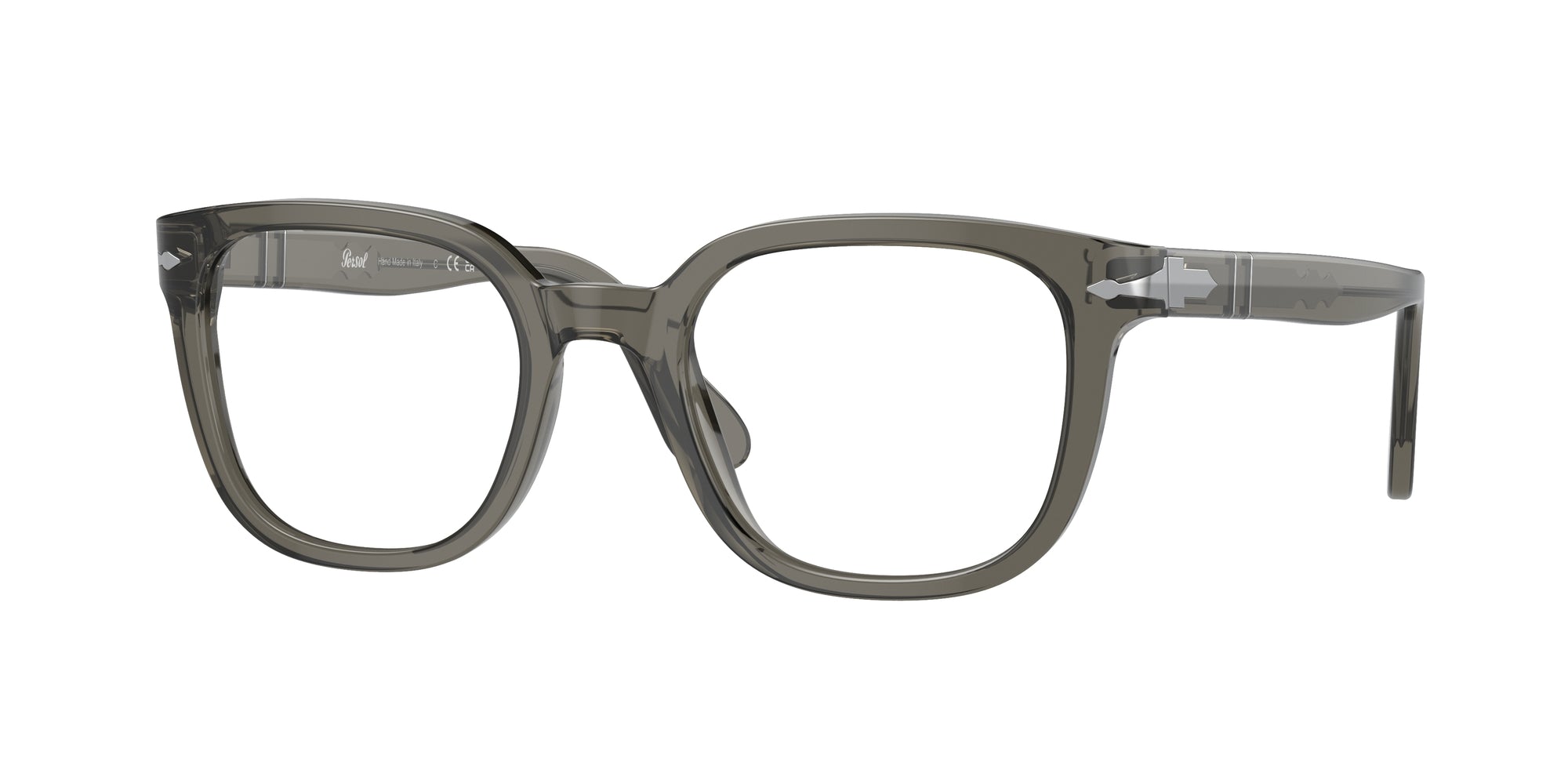 8056597807999 - Unisex PO3263V  1103 Rahmen von BRILLEN Acetat Grau Transparent Quadratisch Normal