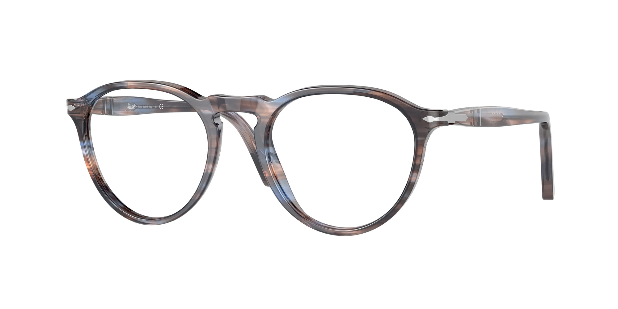 8056597808057 - Herren PO3286V  1155 Rahmen von BRILLEN Acetat Blau Transparent Panthos Normal