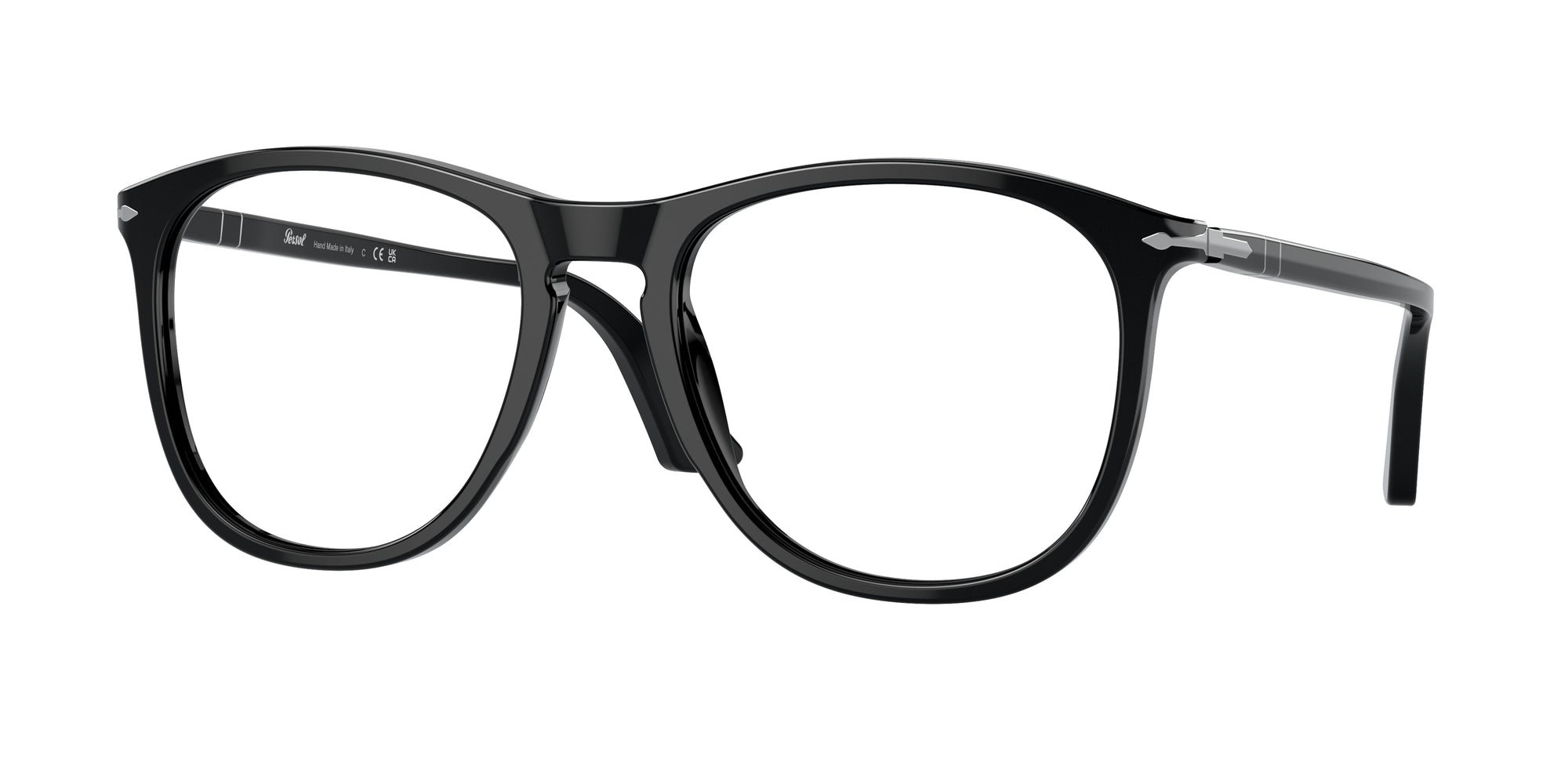 8056597810111 - Unisex PO3314V  95 Rahmen von BRILLEN Acetat Schwarz Trasparente Kissen Normale