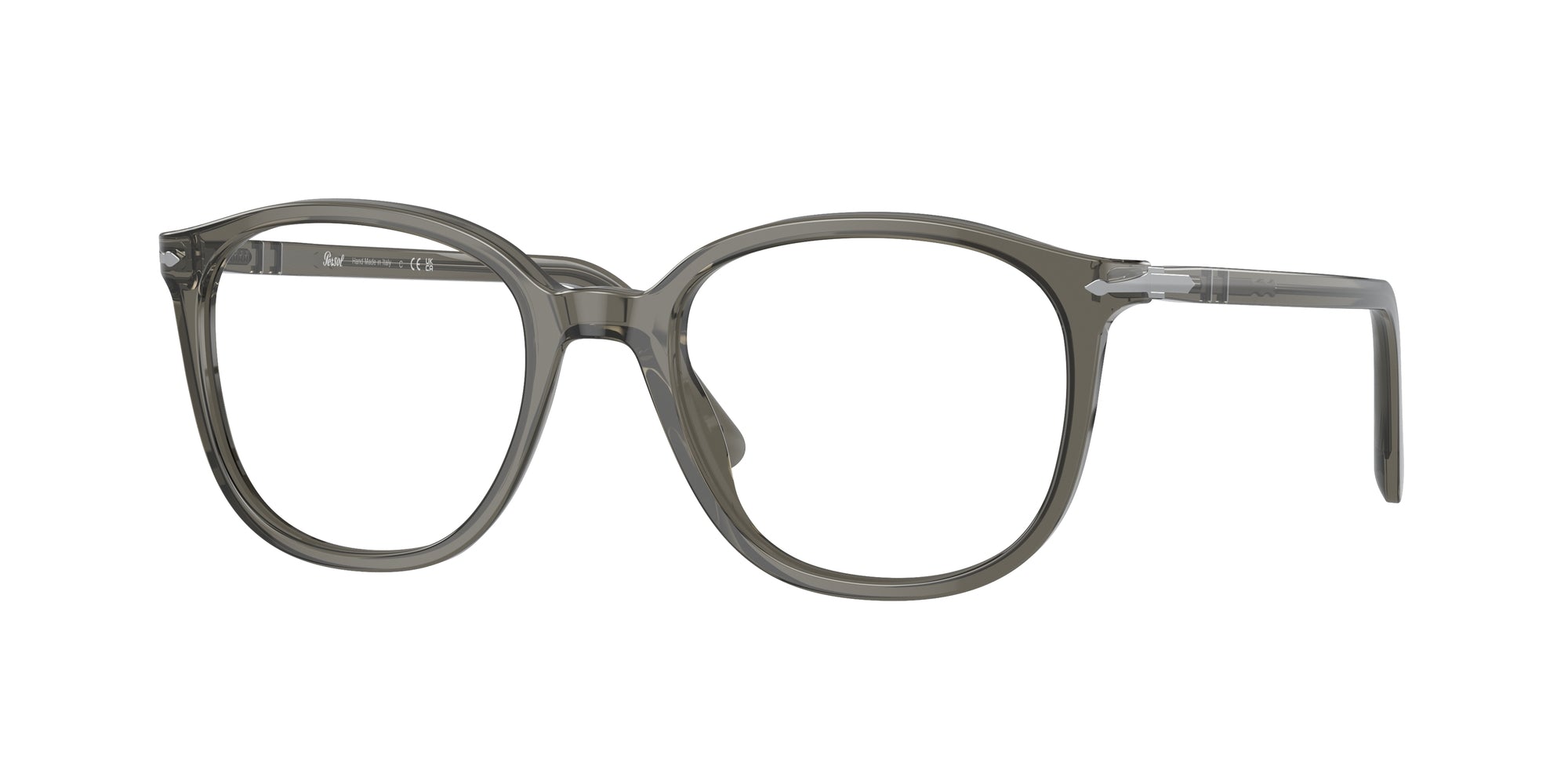 8056597810128 - Unisex PO3317V  1103 Rahmen von BRILLEN Acetat Grau Trasparente Kissen Normale