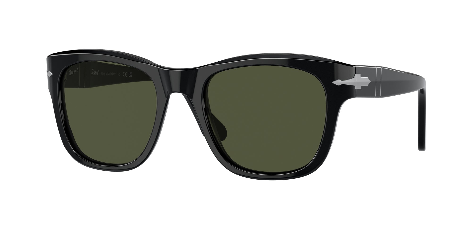 8056597810968 - Unisex PO3313S  95 31 Gläser SONNENBRILLEN Acetat Schwarz Grün Hocken Normal