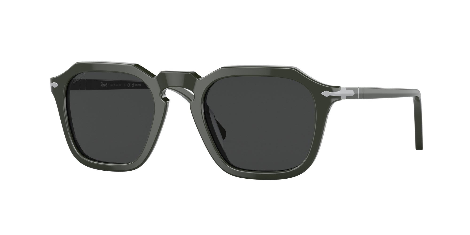 8056597813259 - Unisex PO3292S  118848 Gläser SONNENBRILLEN Acetat Grün Grau Quadratisch Polarisiert